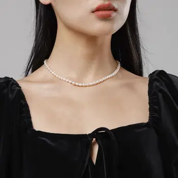Naujas gėlavandenių perlų vėrinį moterų korėjos versiją internete celebrity 