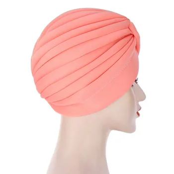 Naujas Headwrap skrybėlės moterims Kietas Rišti Twist Pynimas Kepurės Medvilnės Chemo Beanies Turbaną galvos Apdangalai, Kepurės Vėžio Plaukų Aksesuarai