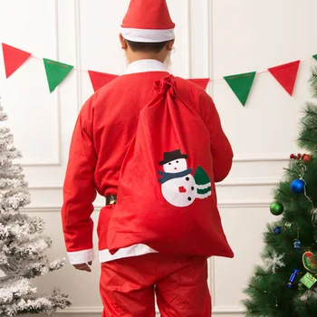 Naujas Kalėdų Saldainiai Saugojimo Krepšys Dovanų Išskirtinį Santa Claus Negabaritinių Krūva Pagalvių Naujųjų Metų Kalėdinių Vaikas Rankinės