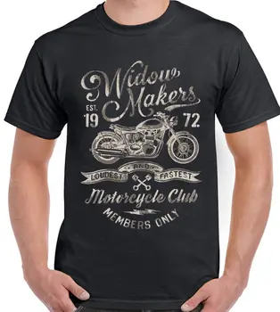 Naujas Mados Viršūnes Nemokamas Pristatymas Našlė Kūrėjai Motociklų Klubas Vyrai, Motociklą, Dviratį Dviratininkas Widow Maker 