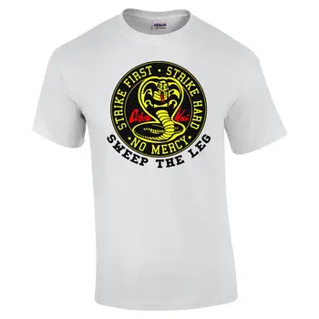 Naujas Mados Vyrai Tee Naujos Cobra Ka The Karate Kid Valyti Kojos No Mercy Grafinis Tee Marškinėliai Visų Dydžių Atsitiktinis medvilnės marškinėliai
