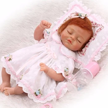 Naujas modeliavimo kūdikių lėlės reborn 18 colių 43cm bebe atgimsta kaip naujagimių mergina lėlės dovana vaikams, žaislai