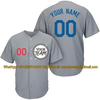Naujas Pritaikyti Beisbolo Jersey Suaugusiems, Vaikams, Išsiuvinėti Kryželiu Komandos Logotipą Pavadinimas, Numeris, Kokio Stiliaus Spalva Futbolo Vienodus Marškinėlius Pilka