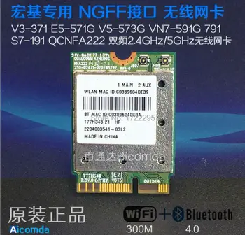 Naujas QCNFA222 AR5BWB222 Dual band NGFF Sąsaja 300Mbps Wireless LAN 2.4 GHz/5 ghz Wifi + Bluetooth BT4.0