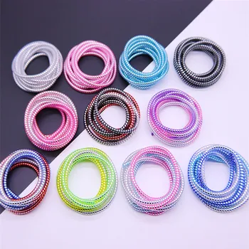 Naujas Reglamentavimas Blizgančiais 1,5 M 3 in 1 TPU spiralės USB Įkrovimo kabelis laido saugiklis kabelis vijurkas kabelių Apsauga, skirta 