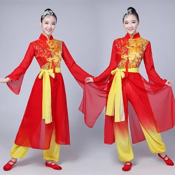 Naujas stilius Drum kostiumai vyrų ir moterų Suaugusiųjų Yangko kostiumai Kinijos Nacionalinis Vandens Būgno atidarymas Šokio juosmens Būgno Kostiumas