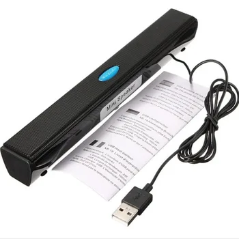 Naujas USB2.0 Stereo Laidinės ir Belaidės Mini Soundbar Garsiakalbis Galingas Garsiakalbis Muzikos Grotuvo, Kompiuterio Desktop Laptop Notebook PC