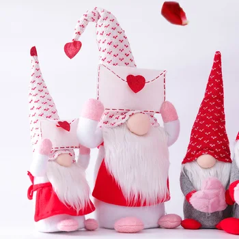 Naujas Valentino Dienos Dovana Beveidis Nykštukas Lėlės Laikymo Paketas Širdies Valentino Diena Pliušinis Lėlės Valentino Dieną Vestuvių Dovanos Lėlės