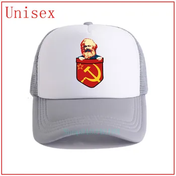 Naujausia Karlo M-arx Komunizmo Krūtinės Kišenėje Tėtis Skrybėlę medvilnės Beisbolo kepuraitę siuvinėjimo gorras hombre kepurės vyrams beisbolo kepurės