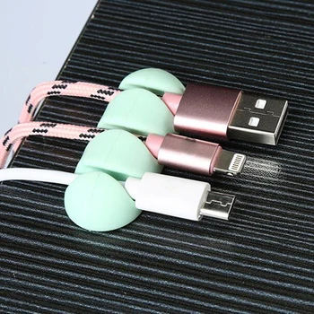 Nauji 2vnt lipnios, apkabos Desktop USB Laidas Laidas Tvirtinimo Organizatorius Įkroviklis Linija Lipni Gnybtas Prijungti Krovos Įtaisą
