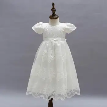 Nauji Kūdikių Merginos Princesė Maxi Suknelės, Krikštynų Suknelė Suknelės Infantis Naujai Gimtadienio Krikšto E9133