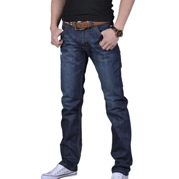 Nauji vyriški Džinsai JeansPants Rudenį Atsitiktinis Džinsinio audinio Medvilnės Hip-Hop Prarasti Darbą Ilgos Kelnės Streetwear Vyrų slim fit Džinsai Kelnės