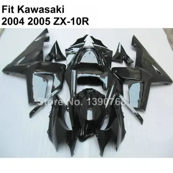 Nemokamai užsakymą lauktuvės komplektas Kawasaki Ninja ZX10R 2004 m. 2005 m blizgus juodas ZX-10R 04 05 purvasargiai 7 dovanos TY03
