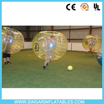Nemokamas pristatymas 0.8 mm PVC 1,5 m skersmens pripučiamas futbolo,guminis kamuolys,burbulas futbolo suaugusiems