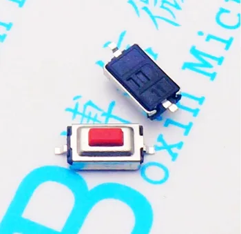 Nemokamas pristatymas 100VNT 3*6*2.5 raudonas mygtukas tact switch 3*6*2.5 MM SMD Chip mygtukas Karšto didmeninės
