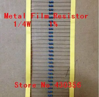 Nemokamas Pristatymas 100vnt/daug 0.25 W Metalo Kino Rezistorius +-1% 6.8 K omų 6K8 1/4W