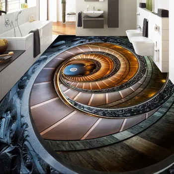 Nemokamas Pristatymas 3D grindų dažymas užsakymą lipnios aukštos kokybės vandeniui fojė miegamojo tapetai studija vonios sieniniai
