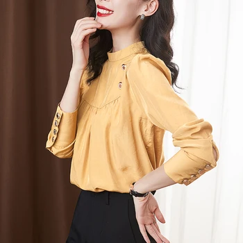 Nemokamas pristatymas moteris feminina Moterų vintage palaidinė mados drabužių 2020 m. pavasarį, rudenį mielas saldus black marškinėliai moteriška D0114