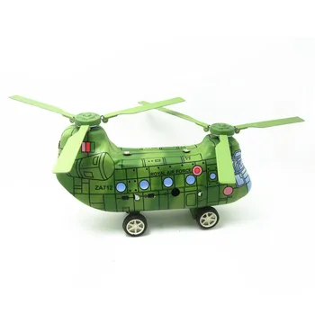 Nemokamas Pristatymas Senovinių vėjo iki žaislai alavo Lėktuvo modeliai vaikams metalo plokštumos modelių kolekcija MS479 sraigtasparnis