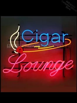 Neoninis Ženklas Cigar Lounge Rankų darbo Stiklo Neon Sienos Ženklus Dūmų Kambario Langas Namų Apsivaikuoti Neonas Pasirašyti Profesinės Logotipo Dizaineriai Baras
