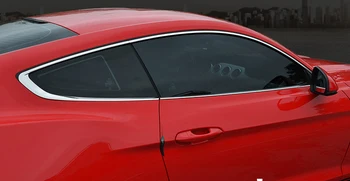 Nerūdijančio plieno automobilio langą, automobilių reikmenys Išorinės Palangės Dangčio Slenkstukai ford mustang m. 2016 m. 2017 m. 2018 m. 6-oji Automobilių Stilius