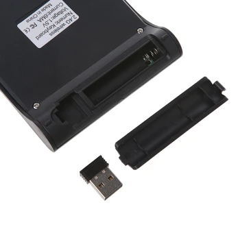 Nešiojamų 2.4 G Bevielio Skaitmeninė Klaviatūra USB Numeris Trinkelėmis 18 Klavišų Skaičių Klaviatūra