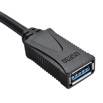 Nešiojamų USB 3.0 Išplėtimo Kabelio Tipas Vyrų ir Moterų Kabelio ilgintuvas USB3.0 Laidas Pratęstas PC