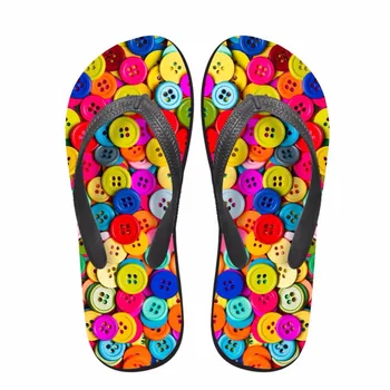 Noisydesigns vasarą Vyrams, šlepetės Vyrų fifo platforma spalvinga mygtukai spausdinimo avalynė Vyrų paplūdimio sandalai, šlepetės bateliai