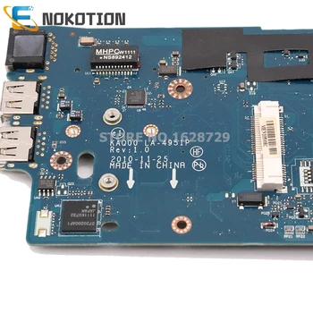 NOKOTION 595764-001 LA-4951P Mainboard HP 8540P 8540W Nešiojamas plokštė QM57 DDR3 Nemokamai cpu su grafika lizdas