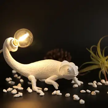 Nordic Dizainas seletti lempos driežas Naktį šviesos šiuolaikinės Mielas LED Dervos Gyvūnų Lovos pusėje lempos kambaryje namų dekoro lentelė Šviesos Armatūra