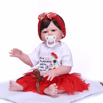 NPK 50cm visas silikono atgimsta kūdikiams Bebe Gyvas Brinquedos Bonecas dovanos Mergaitėms, Gimtadienio, Kalėdų Dovana lėlės reborn