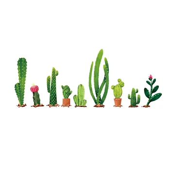 Nuimamas Cactus Modelio Vazoninių Augalų PVC Ekologiškas Virtuvės Kūdikio Miegamojo Lipni, 