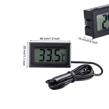 Nuo -50 iki 110 Termometras Mini Skaitmeninis LCD Ekranas Automobilio Salono Temperatūros Matuoklis Įrankiai Termometras Temperatūros Jutiklis Z2