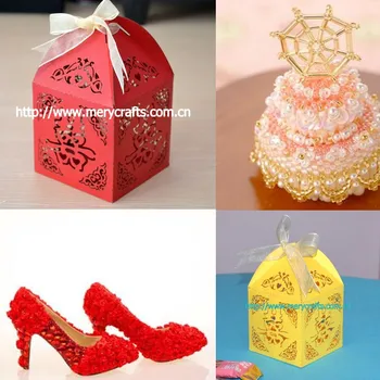 Nuolaidų svečias dviguba laimė dizainas vestuvių dekoravimas pjovimas lazeriu saldainiai naudai, dovanų dėžutėje