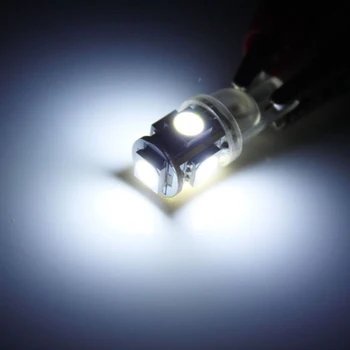 Nustatyti, LED Lemputės Super Baltos T10 5-SMD 5050 W5W 194 168 2825 158 192 Šviesos