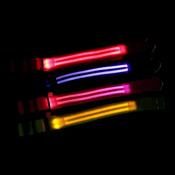 Nušviesti Šuo Apšviesta Apykaklės Naktį, Pėsčiomis Super Šviesus USB Įkrovimo Premium Dviguba Linija Žėrintis LED Antkakliai