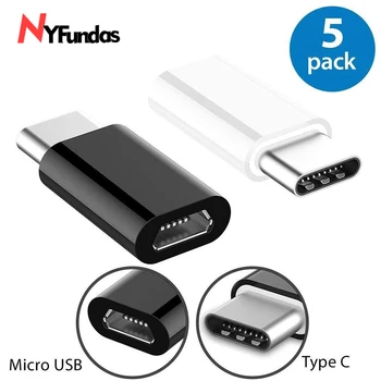 NYFundas 5VNT USB C Micro USB Adapter OnePlus 5 6 5T LG G5 G6 