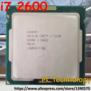 Originalus Intel Core i7-2600 i7 2600 3.4 GHz CPU, 8M LGA1155 95W darbalaukio Quad-Core Nemokamas pristatymas laivas per 1 dieną