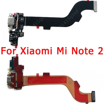 Originalus Mokestis Valdybos Xiaomi Mi Pastaba 3 USB PCB Doko Jungtis, Flex Kabelis Pakeitimo Atsarginės Dalys Įkrovimo lizdas Mi 3 Pastaba
