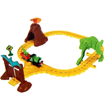 Originalus Thomas & Friends Mini Traukinio Lydinio Nuotykius Dinozaurų Parkas nustatyti Geležinkelio Bėgių Berniukas Dovanų Modelio Automobilių Žaislai Vaikams