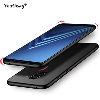 Padengti Samsung Galaxy A8 Plius 2018 Atveju Ultra Plonas PC Slydimo Hard Case For Samsung Galaxy A8 Plius Padengti Samsung A8 Plius