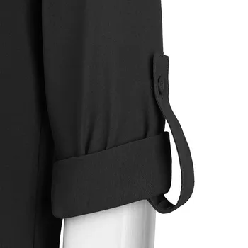 Palaidinės Rudens-Žiemos Moteriškų Laivapriekio Kaklaraištis Kaklo, ilgomis Rankovėmis Office Šifono Palaidinė Atsitiktinis Visas rungtynes, Marškinėliai Streetwear Elegantiškas Palaidinės D4