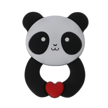 Panda Baby Teethers Pakabukas Karoliai Aksesuaras BPA Free Silikono Kramtyti Žaislus T8ND