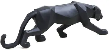 Pantera Skulptūra Modernios Geometrinės Dervos Leopard Statula Gyvūnijos Dekoras, Dovana, Namų, Biuro, Miegamojo, Mokyklos Apdaila