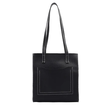 Paprasta Mados Moterų maišelį Aukštos Kokybės Dirbtinė Oda Moterų Pečių maišą Didelės Talpos Shopper Rankinė, krepšys Prabanga Moterų krepšys