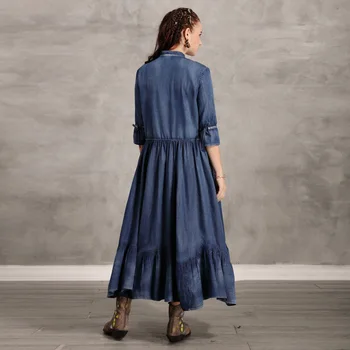 Pardavimo pavasario Greitis moterų parduoti iki 2020 metų naujų didelis metrų retro siuvinėjimo savo suknelę