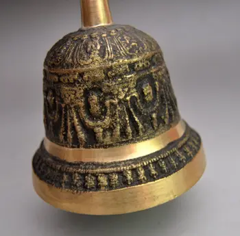 Parengti Kinijos Žalvario Budizmas Drakono Statula Laimingas Simbolis Bell