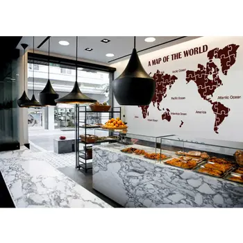 Pasaulio Žemėlapyje Sienų Lipdukai Dideli Naujo Dizaino Kavos Parduotuvė Modelio Žemėlapis Sienos Lipdukas Vinilo Lipdukai Pasaulio Žemėlapyje, Plakatas, Lipdukas