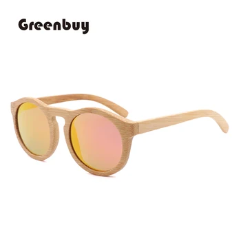 Pasaulyje geriausiai parduodamas klasikinis bambuko spalvos akiniai nuo saulės vyriški akiniai nuo saulės, poliarizuoti UV400 ultimate apsaugos moteriški akiniai nuo saulės