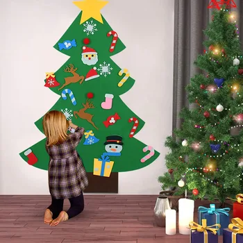 PASIDARYK pats Jaučiau, Kalėdų Eglutės Papuošalai Vaikams Dovanas Kalėdų Medžio Durys, Sienos Kabantys Papuošalai Dirbtinio Medžio Namų Navidad Dekoro 2021